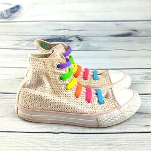 CONVERSE ALL STARS RAINBOW LACES SIZE 11